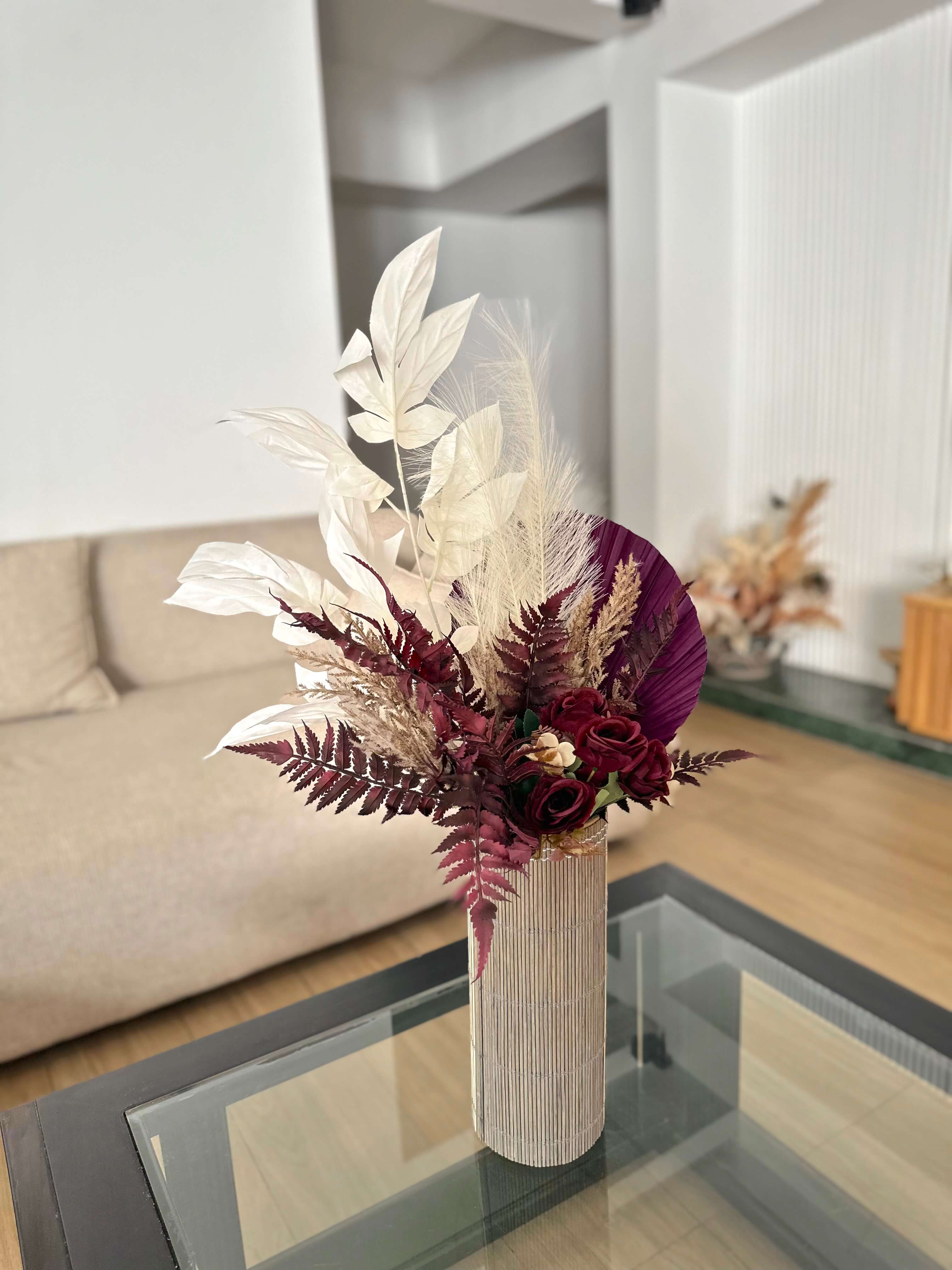 Composition florale - Élégance Pourpre