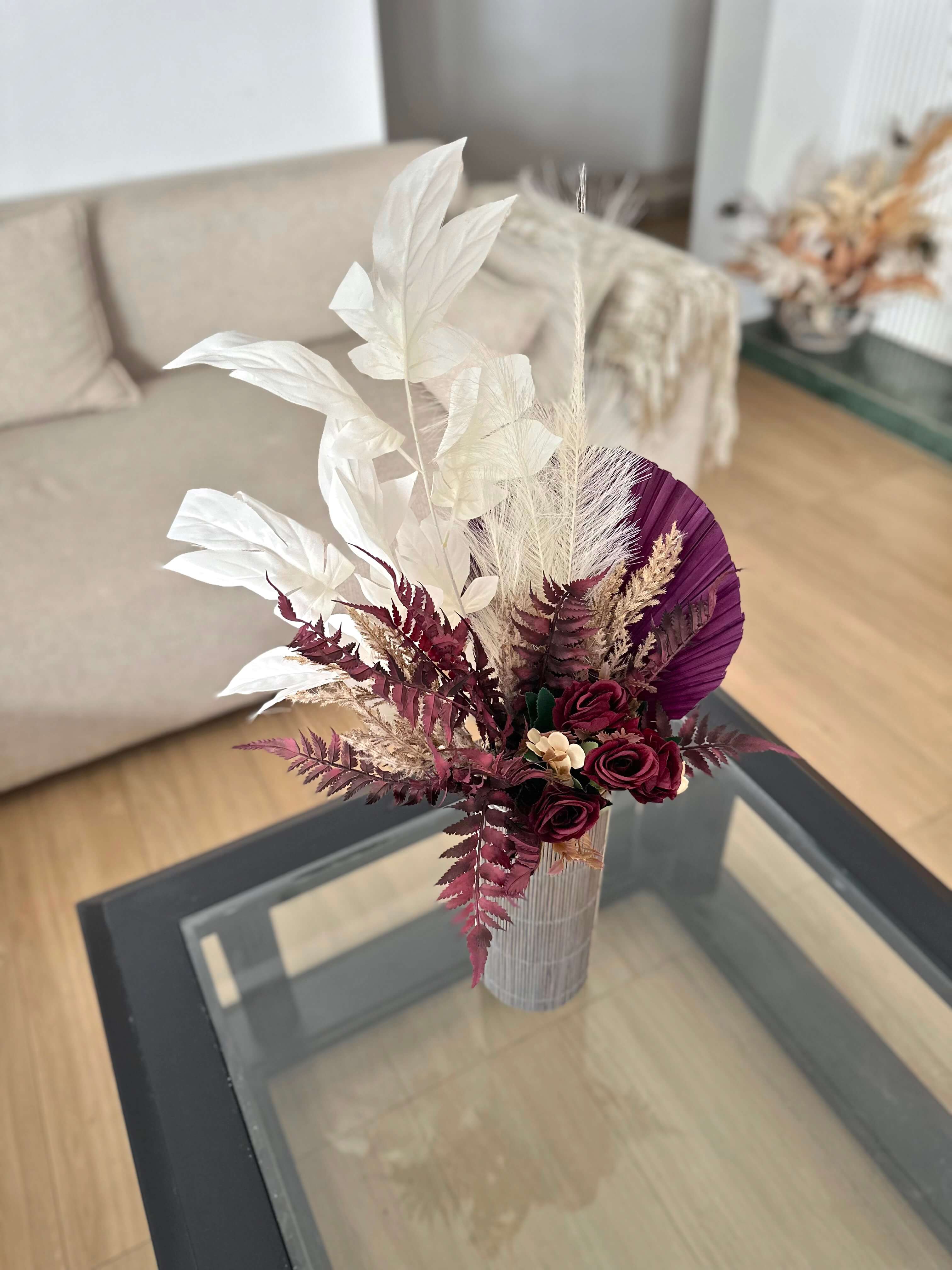 Composition florale - Élégance Pourpre