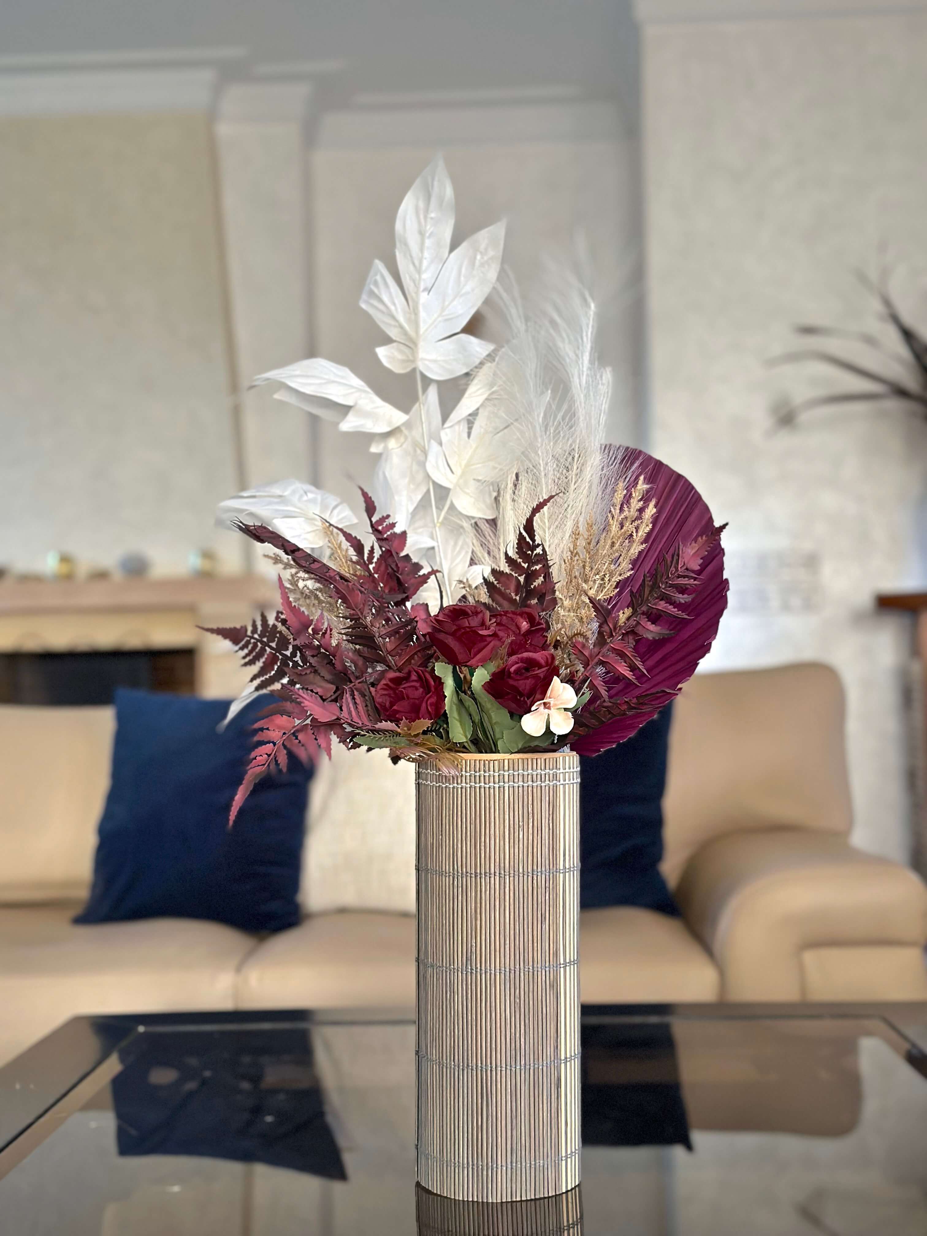 Composition florale - Élégance Pourpre