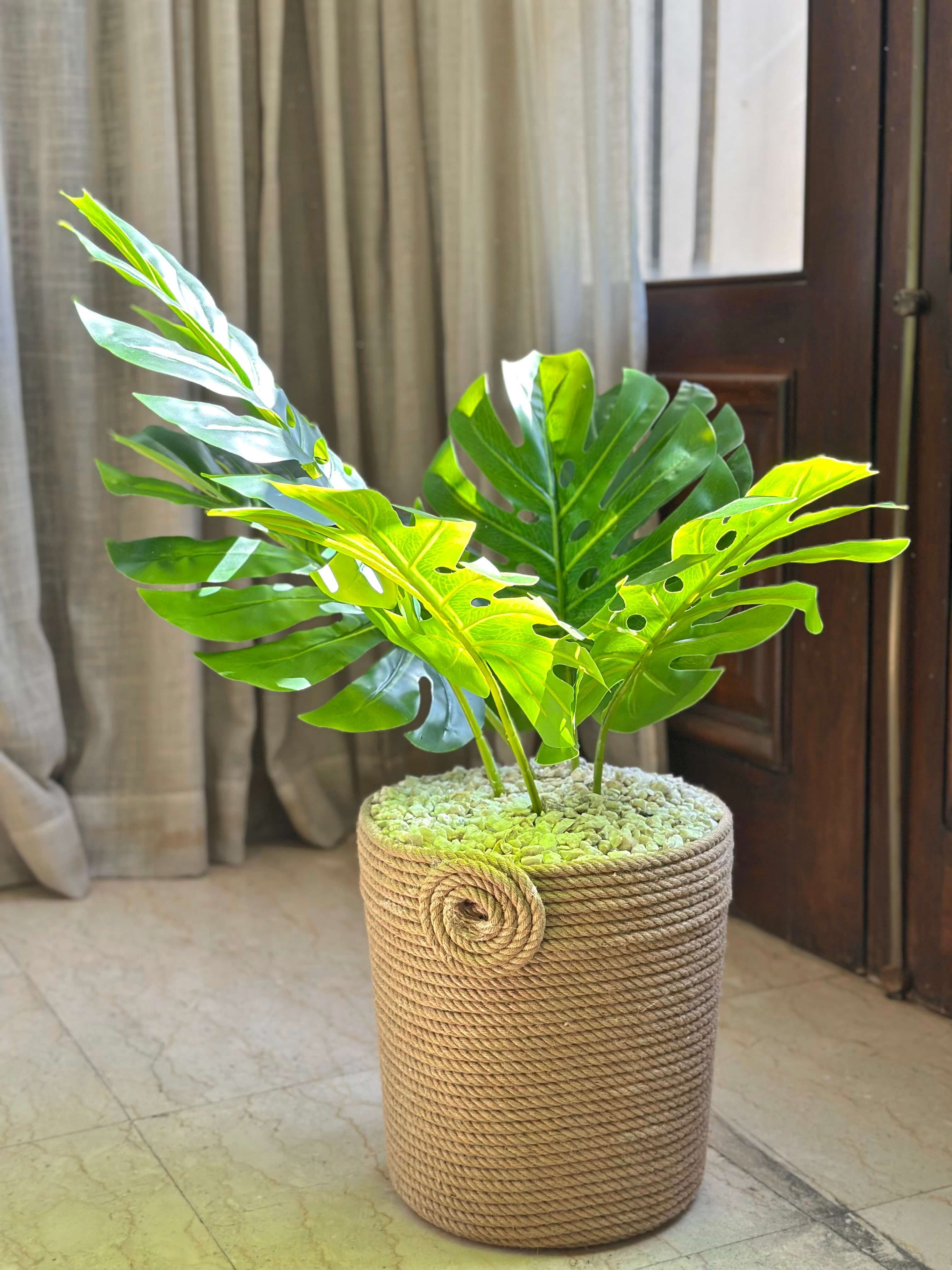 Composition Florale - Panier Vert