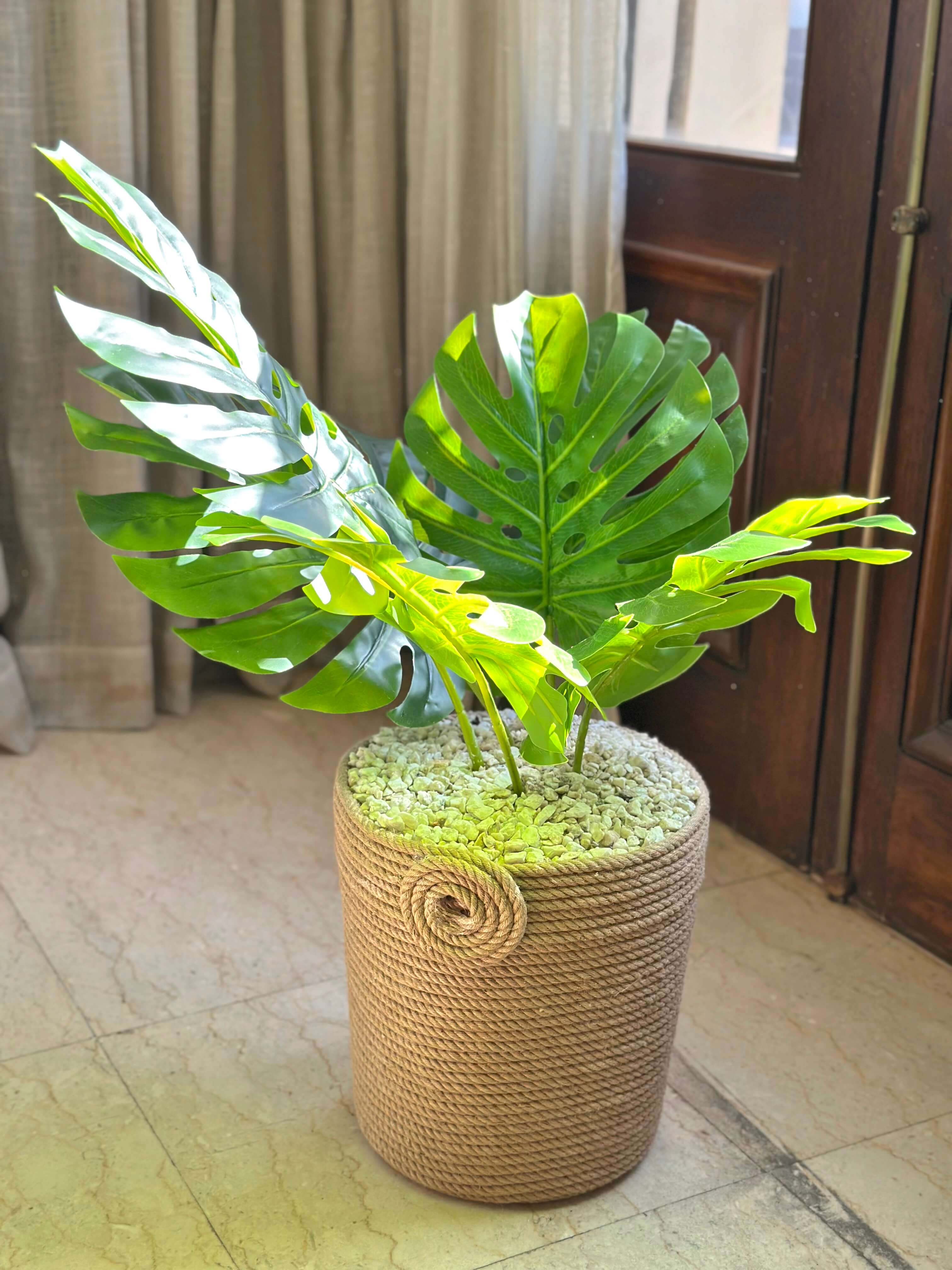 Composition Florale - Panier Vert