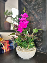 Composition florale - Orchidée Rose