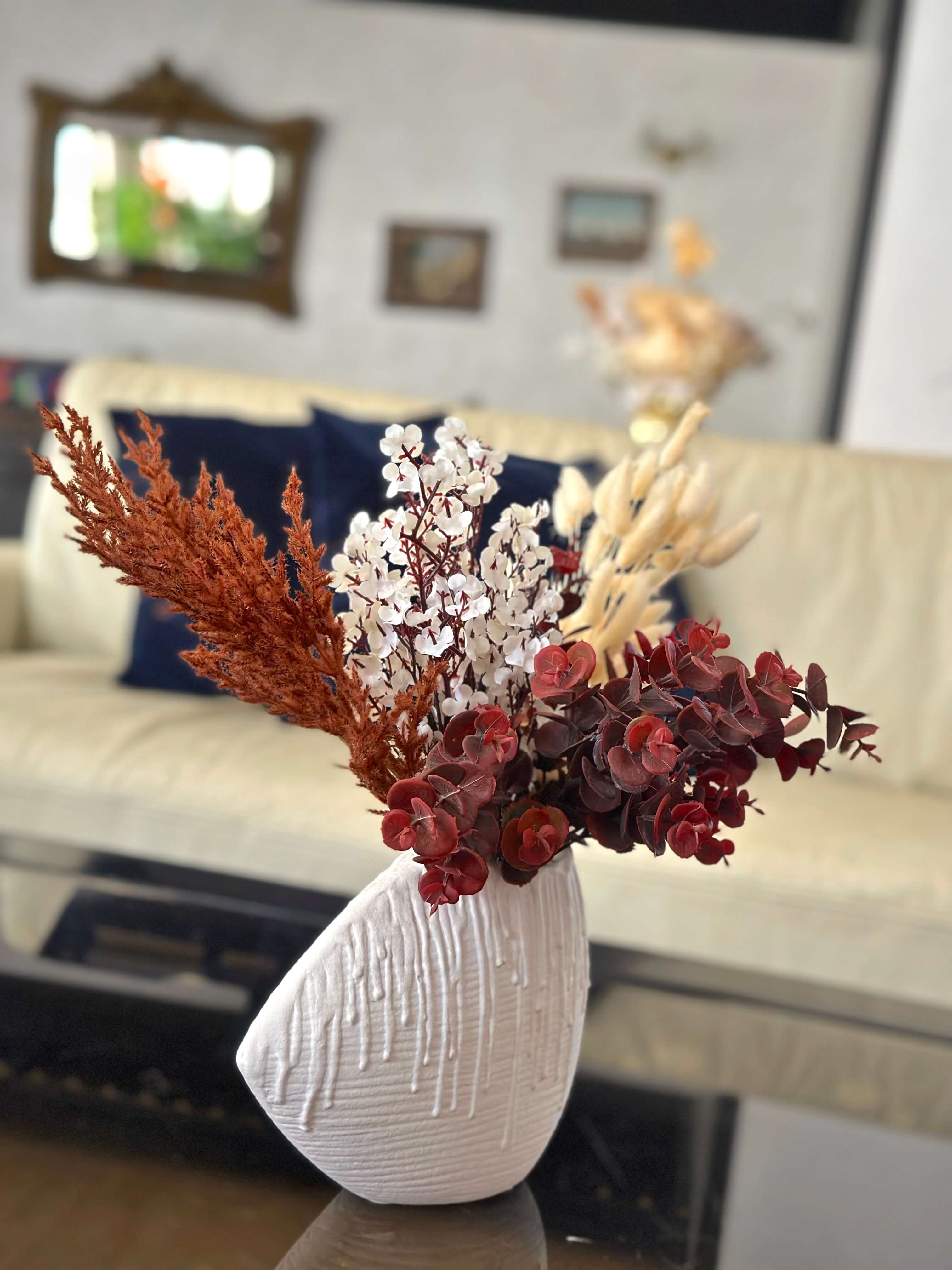 Composition Florale - Rouge Harmonie