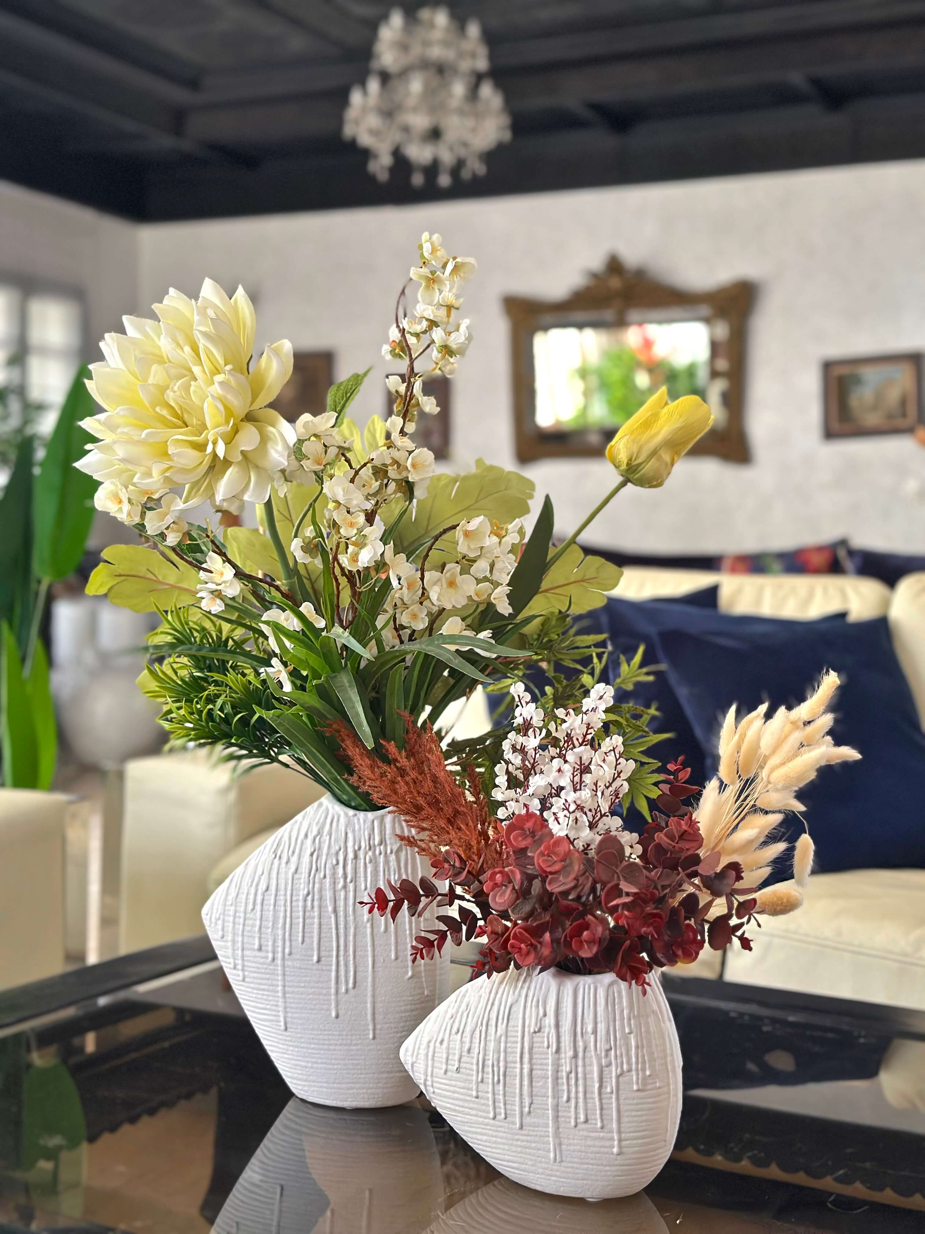 Composition Florale - Rouge Harmonie