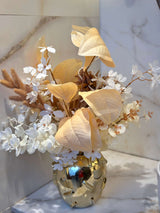 Composition Florale - Bouquet Élégance Dorée